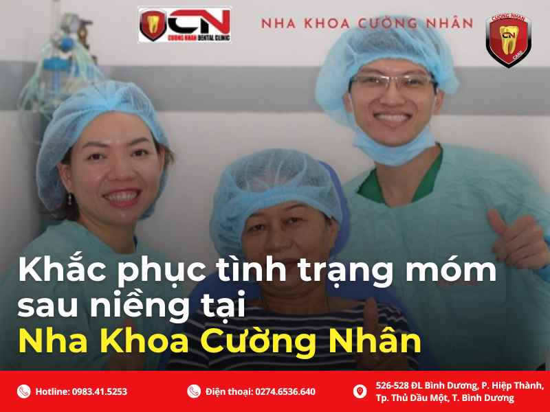 Khắc phục tình trạng móm sau niềng tại Nha Khoa Cường Nhân
