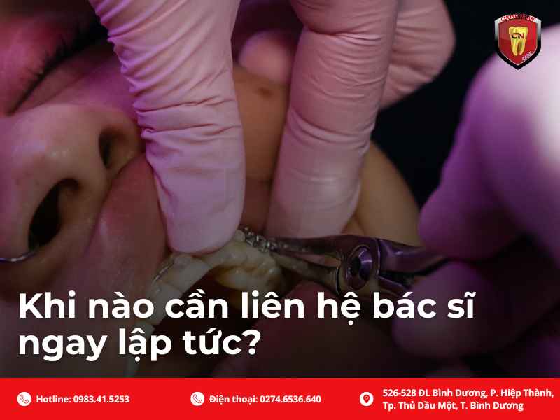 Cần liên hệ bác sĩ khi gặp tình trạng được liệt kê phía trên