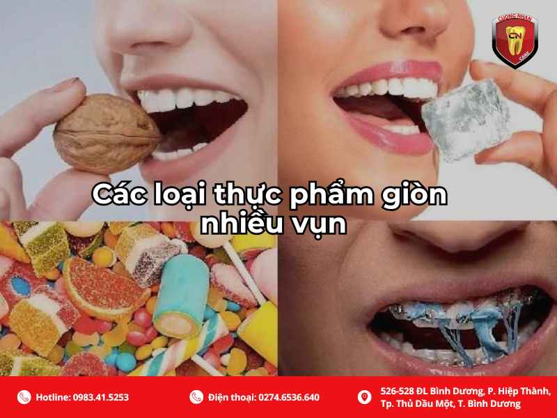 Thực phẩm giòn và nhiều vụn