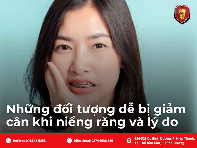 Có hơn 3 nhóm đối tượng có thể rơi vào tình trạng giảm cân khi niềng răng