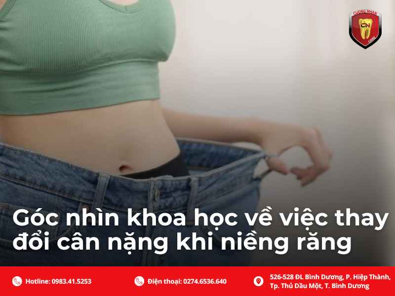 Phân tích khoa học đối với tình trạng giảm cân trong và sau khi niềng răng
