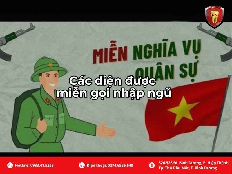 Các diện được miễn gọi nhập ngũ