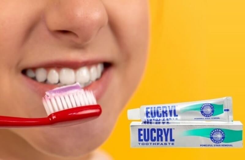 Eucryl là dòng kem đánh răng an toàn cho răng sứ.