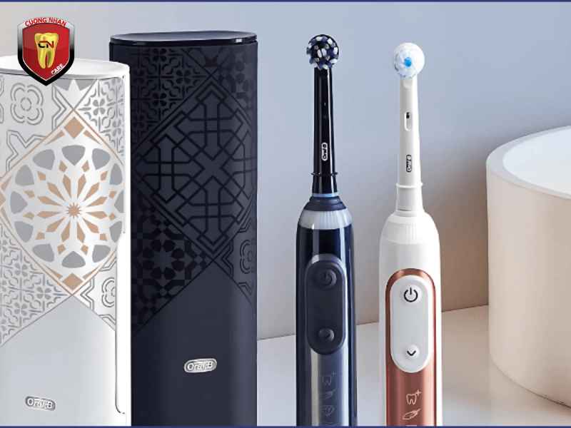 bàn chải điện được mang lên máy bay không