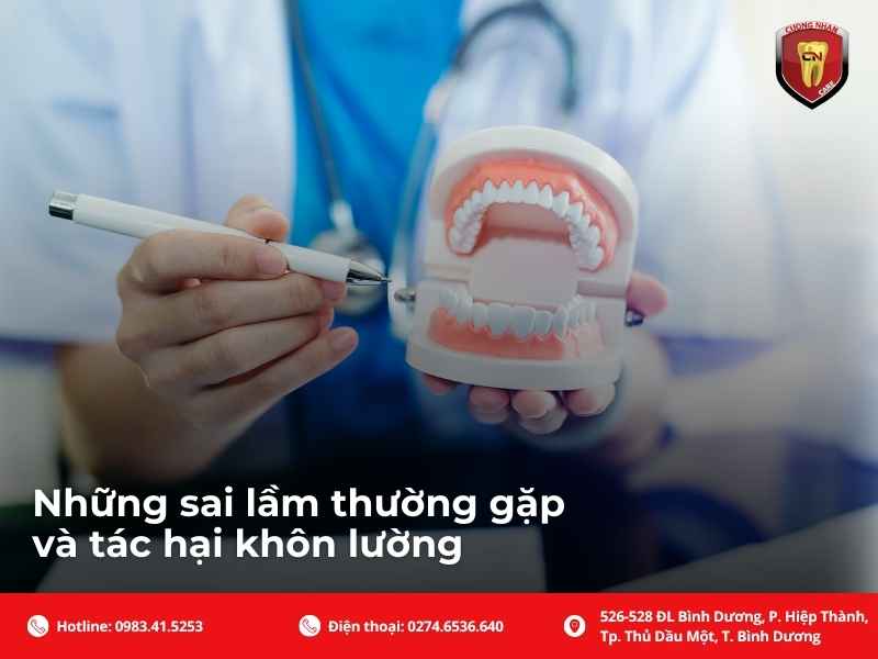 Những sai lầm thường gặp và tác hại khôn lường