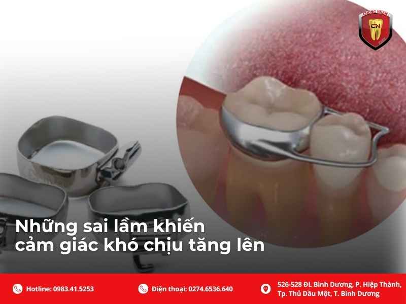 Những sai lầm khiến cảm giác khó chịu tăng lên