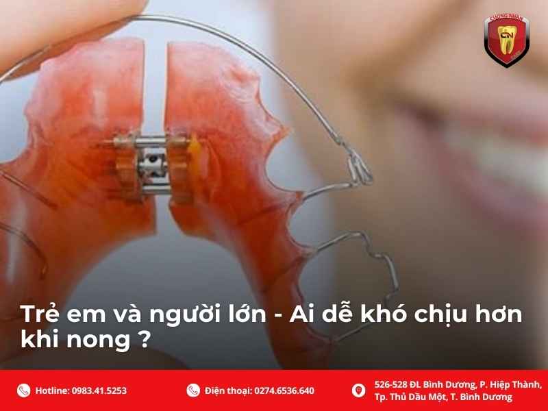 Nong hàm có đau không?