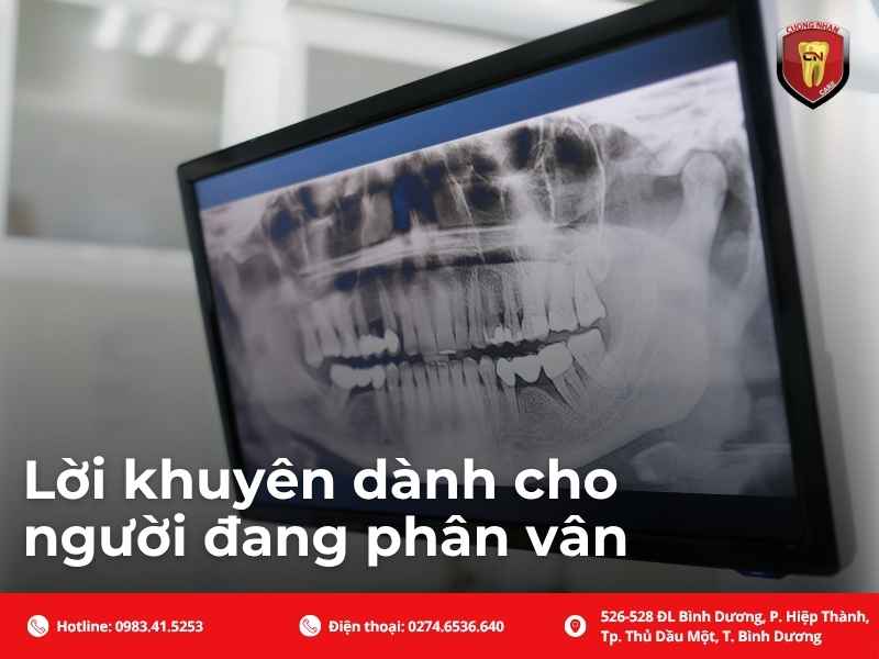 Lời khuyên dành cho người đang phân vân
