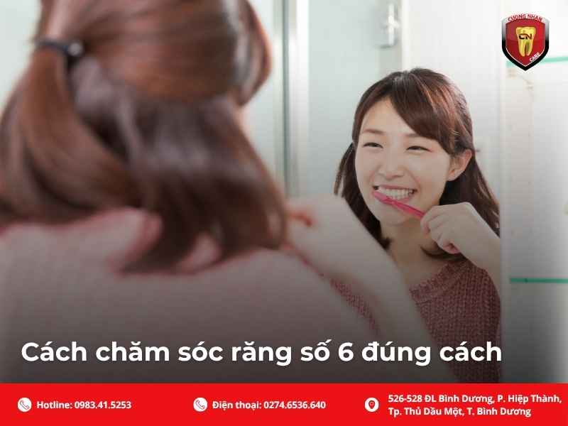 Cách chăm sóc răng số 6 đúng cách