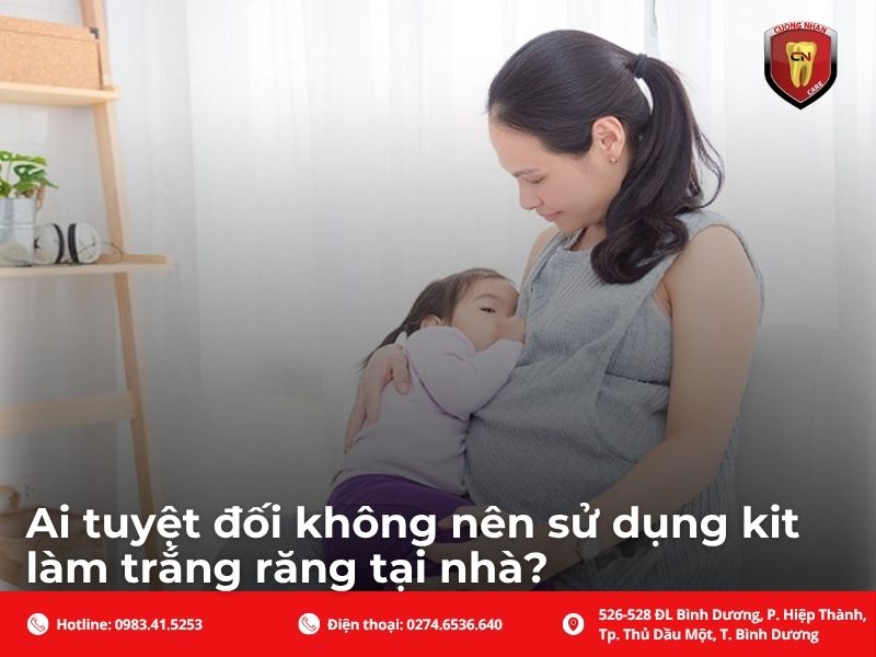 Ai tuyệt đối không nên sử dụng kit làm trắng răng tại nhà?