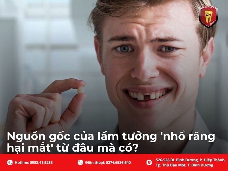 Nguồn gốc của lầm tưởng 'nhổ răng hại mắt' từ đâu mà có?