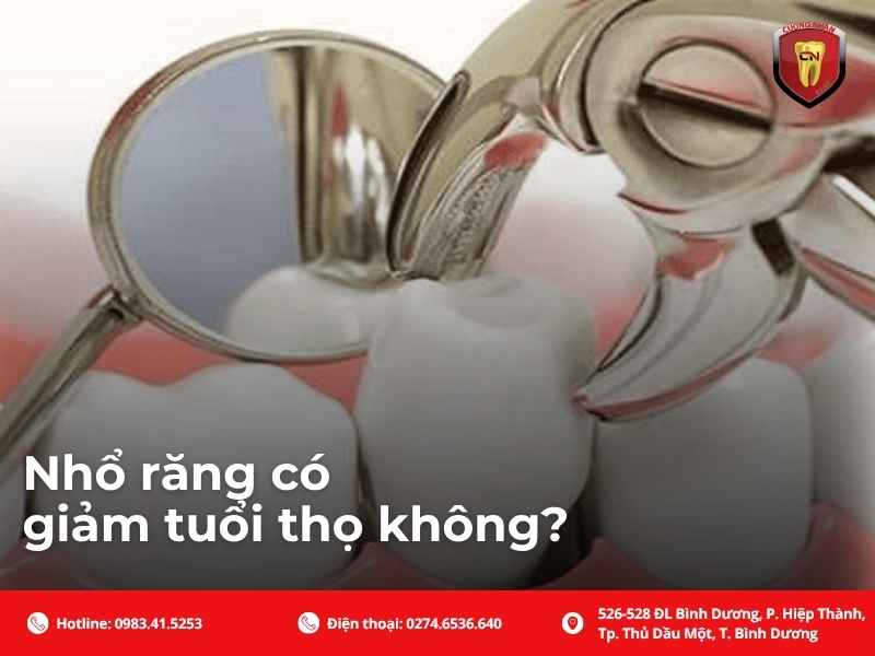 Nhổ răng có giảm tuổi thọ không?