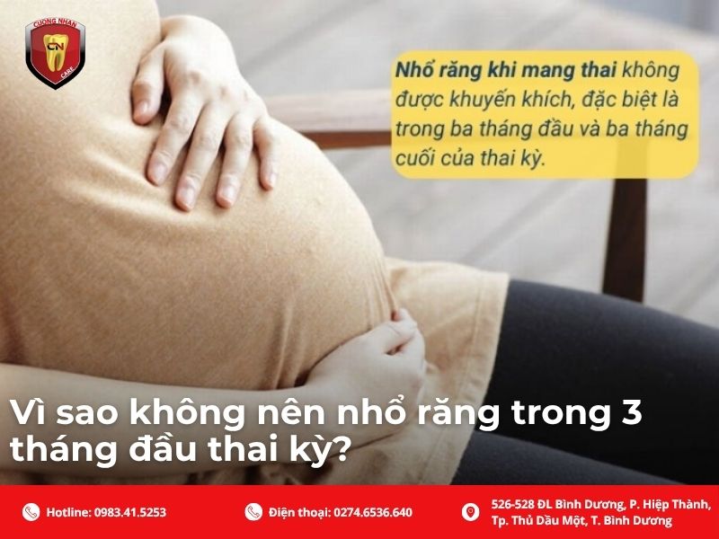 Các trường hợp cụ thể mẹ bầu có thể được chỉ định nhổ răng