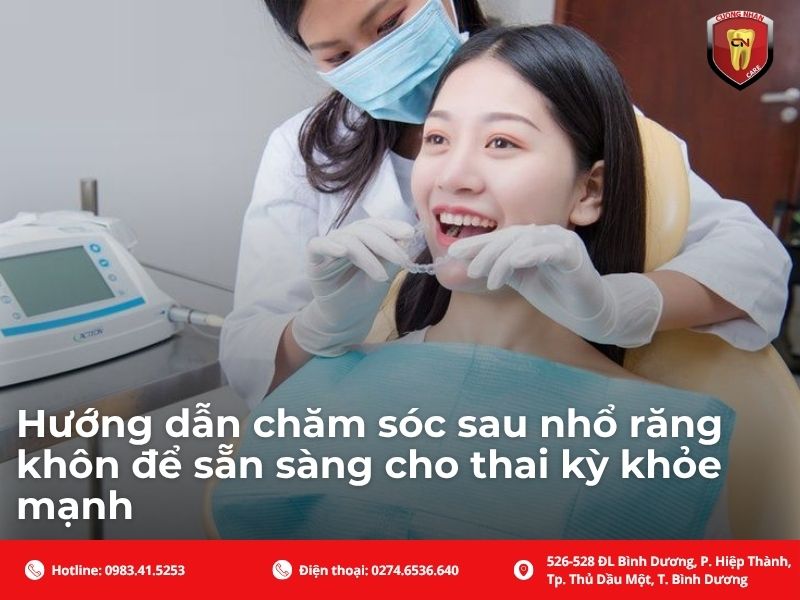 Hướng dẫn chăm sóc sau nhổ răng khôn để sẵn sàng cho thai kỳ khỏe mạnh