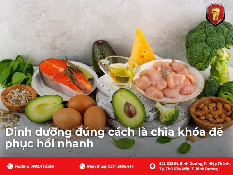 Dinh dưỡng đúng cách là chìa khóa để phục hồi nhanh