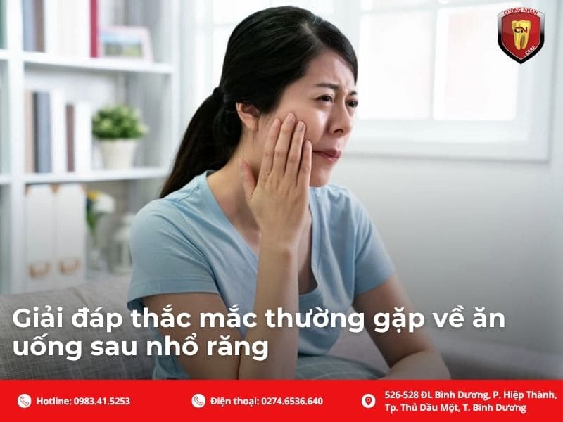Giải đáp thắc mắc thường gặp về ăn uống sau nhổ răng