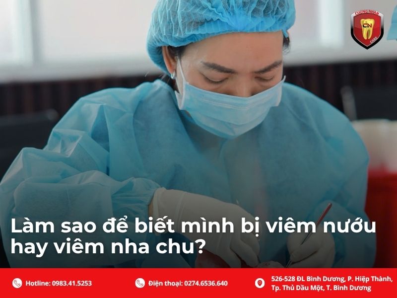 Làm sao để biết mình bị viêm nướu hay viêm nha chu?