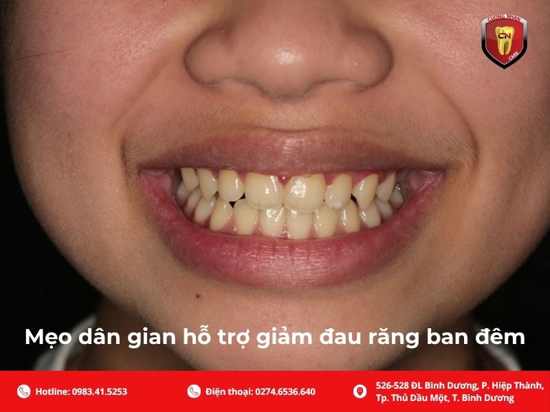 Mẹo dân gian hỗ trợ giảm đau răng ban đêm