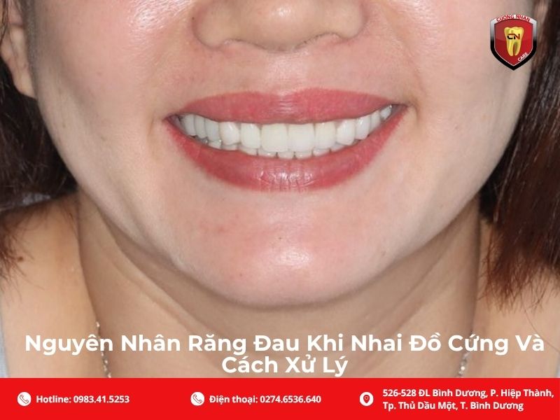 Nguyên nhân răng đau khi nhau đồ cứng và cách xử lý