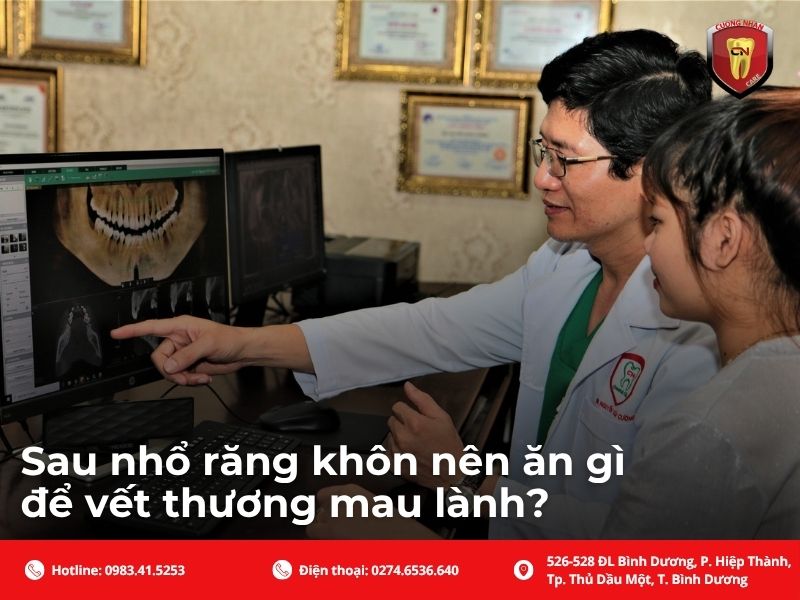 Sau nhổ răng khôn nên ăn gì để vết thương mau lành?